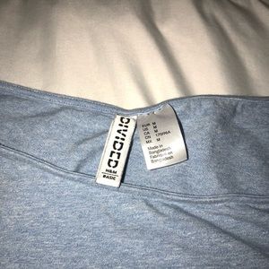 H&M Blue Crop top